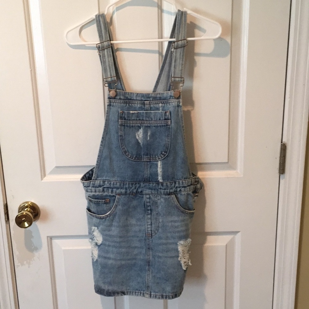 Small jean overalls!